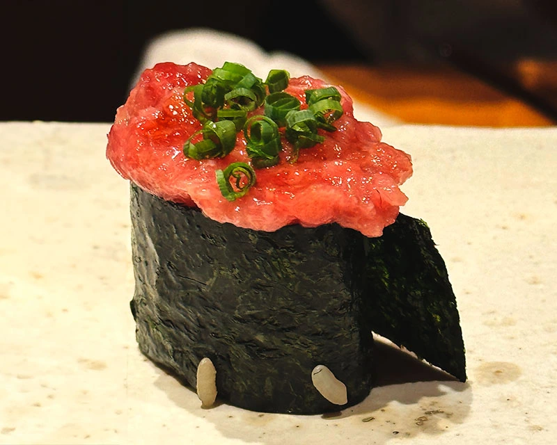 Tuna nigiri.