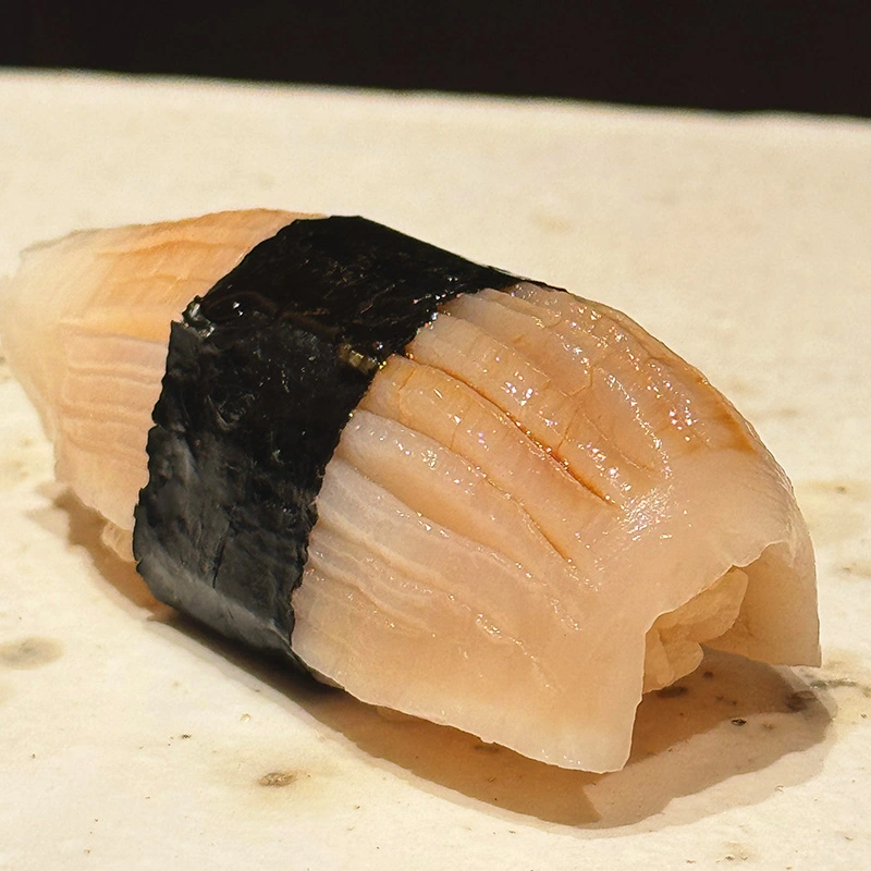 Squid nigiri.